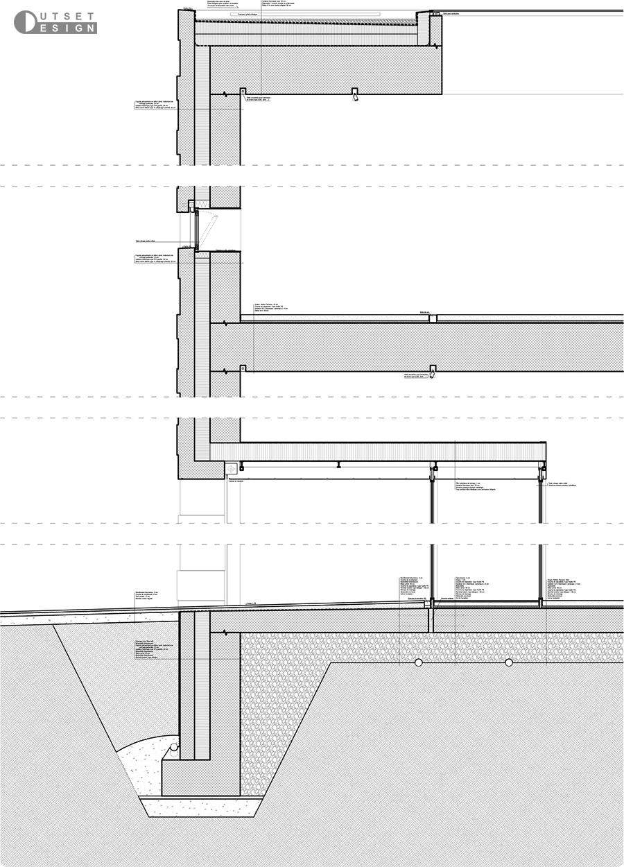 Outset Design Diaphragme Museum Extension Blueprint constructive details