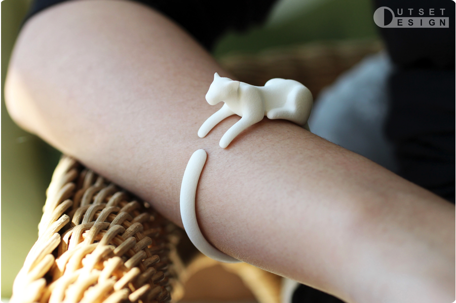 Outset Design Feline cat bracelet bangle armband